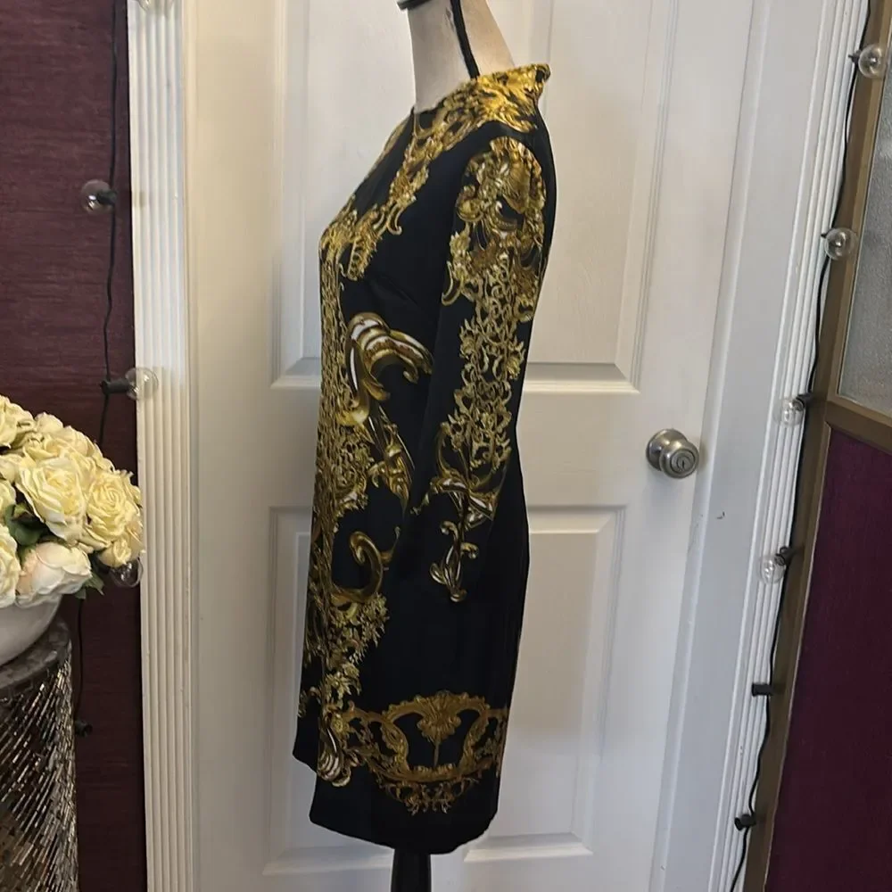 Just Cavalli silk baroque dress. M - Picture 9 of 15